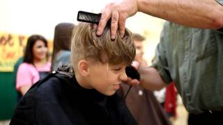 Ben getting shaved for St Baldricks [upl. by Ycal]