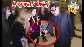 Video of Red Velvet shaking hands with North Koreas Kim Jong Un  레드벨벳 만난 김정은 위원장 [upl. by Ecnaret]