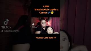 ASMR masaje facial y capilar a Carmen 💤 😴 susurros asmrespañol asmr [upl. by Cooper748]