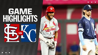 Cardinals vs Royals Game Highlights 8924  MLB Highlights [upl. by Frierson]