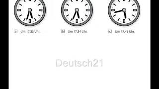 Hörübungen Start Deutsch 1 Uhrzeit und Zeitangaben [upl. by Zanas]