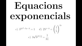 Equacions exponencials  Part 2 [upl. by Longerich440]