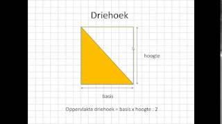 Oppervlakte berekenen Driehoek en Parallellogram versie 2 [upl. by Barimah]