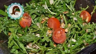 Rucola Salat mit Balsamico Dressing  Purzelcake [upl. by Rodrick481]