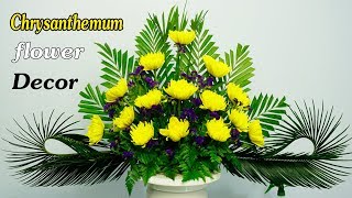 Limonium sinuatum Chrysanthemum Flower Arrangement for Altar168 [upl. by Naro]