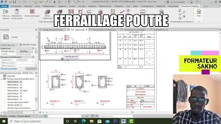 Tutoriels 13 ferraillage revit Ferraillage poutre amp nomenclature poutre suite [upl. by Kingsbury207]