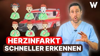 Herzinfarkt sofort erkennen Auf diese Symptome sollten Sie achten Typische Anzeichen amp Erste Hilfe [upl. by Retsek]