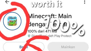 Padahal segampang ini download Minecraft di play store 😭 [upl. by Crosse]