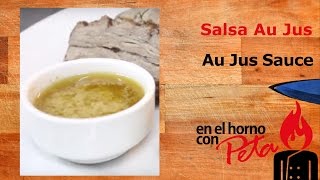 Salsa Au Jus  Receta de salsa para carne [upl. by Sill951]