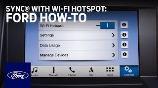 SYNC® Connect with WiFi Hotspot Overview  SYNC 3 HowTo  Ford [upl. by Nnylakcaj]