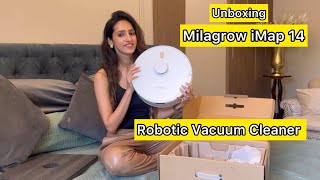 Unboxing Milagrow iMap 14  Robotic Vacuum Cleaner  Review  Unboxing [upl. by Ssidnac]