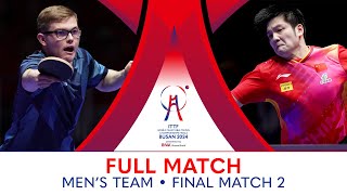 FULL MATCH  FAN Zhendong vs LEBRUN Alexis  MT F  ITTFWorlds2024 [upl. by Marx]