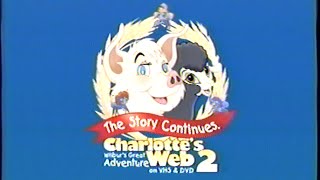 Charlottes Web 2  Wilburs Great Adventure 2003 Trailer VHS Capture [upl. by Finley]