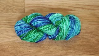 Dyepot Weekly 45  Dyeing from Both Ends Dyeing a Hand Wound Ball of Yarn Twice [upl. by Marra]