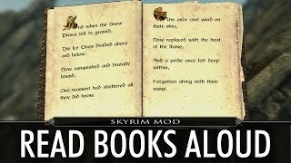 Skyrim Mod Read Books Aloud [upl. by Getter973]