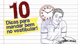 10 dicas para mandar bem no vestibular [upl. by Annodas]