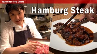 ENG SUB Hamburg Steak With Instant but Real Demiglace Sauce  A Whole Piece of Beef Into Patties [upl. by Seuqcaj997]