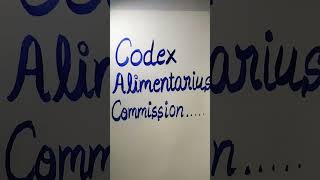 Codex Alimentarius commission [upl. by Rebmat454]