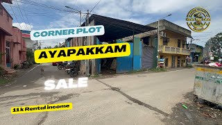 ID 1406 Plot Sale In Ayapakam With Rental Income And Loan Eligibility [upl. by Ientruoc]