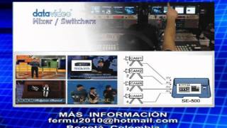 Datavideo Se500 Mixer De Video Y Audio 4 Canales [upl. by Llib]