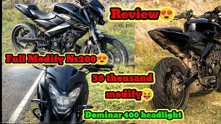 Ns200 review 😍  full modify NS200  30 thousand modify 😝 [upl. by Market]