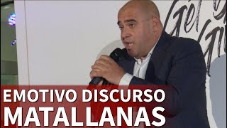 Emotivo discurso de Javier Matallanas por su hermano Carlos y en apoyo de Fundela  Diario As [upl. by Nossila216]