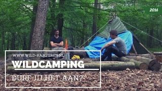 Wildkamperen Mei 2016 SJCAM 4000 WIFI  Paalkamperen  Wildcamping [upl. by Rapsac]