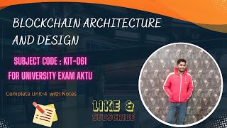 Blockchain unit4  Part1 [upl. by Eniliuqcaj]