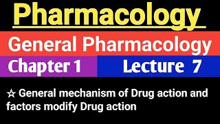 Pharmacology Chapter 1 in hindi dpharm 2nd year  Mechanism of Drug action in hindi Part 7 [upl. by Neelhtakyram11]