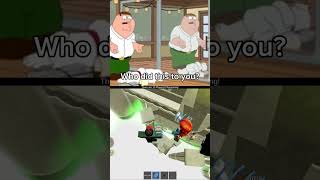 Brian and peter vs Reflection pls use a sound shorts roblox obby acidescape familyguy memes [upl. by Karolyn]