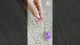 Easy Crochet Colorful Lavender Flowers Tutorial on YouTube Gonkui Crochet step by step shorts [upl. by Caterina63]