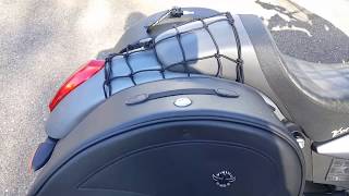 Victory Octane Motorcycle Saddlebags Review  vikingbagscom [upl. by Ralip]