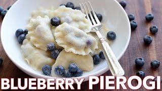 How To Make Pierogi with Blueberry Filling Vareniki  Pierogi Dough [upl. by Seagrave]