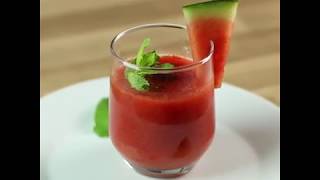 Gaspacho tomate gingembre et pastèque  CroqKilos [upl. by Ahsirahc]