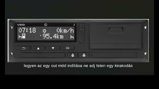 VDO Siemens 41 Kettes generációs kettes verziójú tachograph bemutatása 1 rész [upl. by Ladnor]