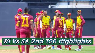 South Africa Vs West indies 2nd T20 highlights 2024  SA Vs Wi 2nd inning highlights 2024 [upl. by Hnahym]