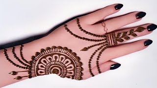 New back hand mehndi design 2024  mandhi digene  madhi  cone models  madhi ke design [upl. by Kistner]