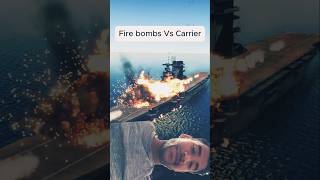 Fire bomb vs carrier 😠😡 memes warthunder gaming short ytshortsvideo Royallesnews [upl. by Onirefes]