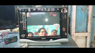 17quot LOCAL CRT TV AV PICTURE blinking problemAV SIGNAL FAULT REPAIR AND SALUTION [upl. by Madalyn910]