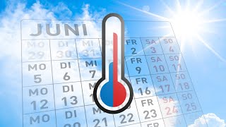 3TageWetter 12 bis 29 Grad Juni startet sehr unterschiedlich [upl. by Rocky397]