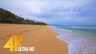 4K Virtual Walk along Sunset Beach Oahu Hawaii  2 Hours video [upl. by Ayad]