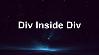 How To Create Div Inside Div In Html  Using Inline Css  Notepad  Dominance Computer [upl. by Fatma]