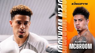 AUSTIN MCBROOM OPEN WORKOUT  Kingpyn High Stakes Tournament [upl. by Skeie982]