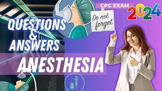 Anesthesia Questions amp Answers  Medical Coding [upl. by Enala90]