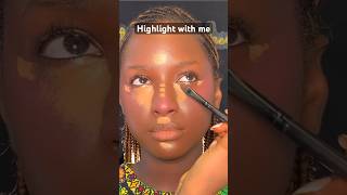 How to highlight the face makeup makeuptutorial viralvideo tutorial youtube youtubeshorts [upl. by Avilo]