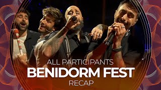 Benidorm Fest 2022 Spain  All Participants  RECAP [upl. by Angele780]