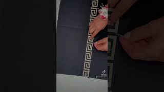 DIY Designer Pencil Skirt  How I Made This Greek Key Statement Piece creative diy fashion [upl. by Valerlan]