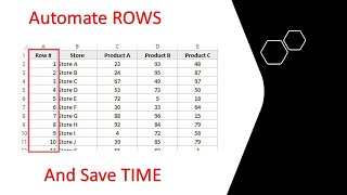 How to Automate Row numbers in Excel [upl. by Oiramal902]