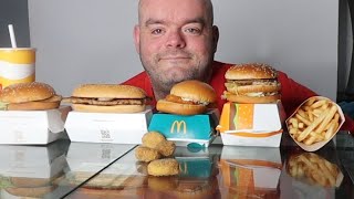 talking about channel memberships trying the mcrib from mcdonalds uk mukbang [upl. by Anuat]