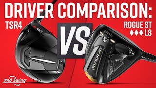 Golf Drivers Comparison  Titleist TSR4 vs Callaway Rogue ST Triple Diamond LS [upl. by Assilla]